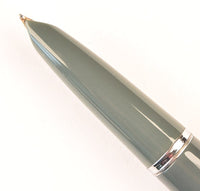 Parker 51 Classic in grey, Steel cap - Medium nib