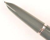 Parker 51 Classic in grey, Steel cap - Medium nib