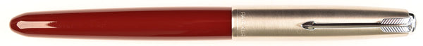Parker 51 Classic in light burgundy, Steel cap - Medium nib