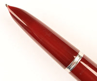 Parker 51 Classic in light burgundy, Steel cap - Medium nib