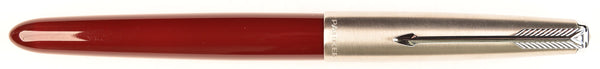 Parker 51 Classic (Transitional) in light burgundy, Steel cap - Broad nib