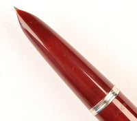 Parker 51 Classic in light burgundy, Steel cap - Medium nib