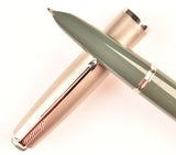 Parker 51 Classic in grey, Steel cap - Medium nib